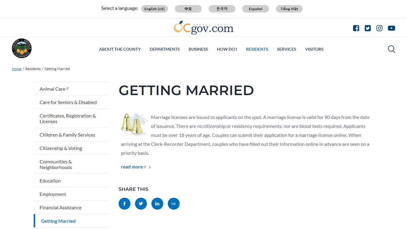 Getting Married | Orange County - Orange County, California